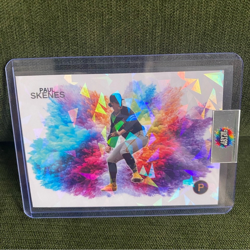 Custom Paul Skenes cracked ice Color Blast!! Pirates